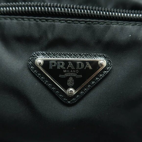 PRADA Black Nylon Clutch 412-022725 - Picture 7 of 12